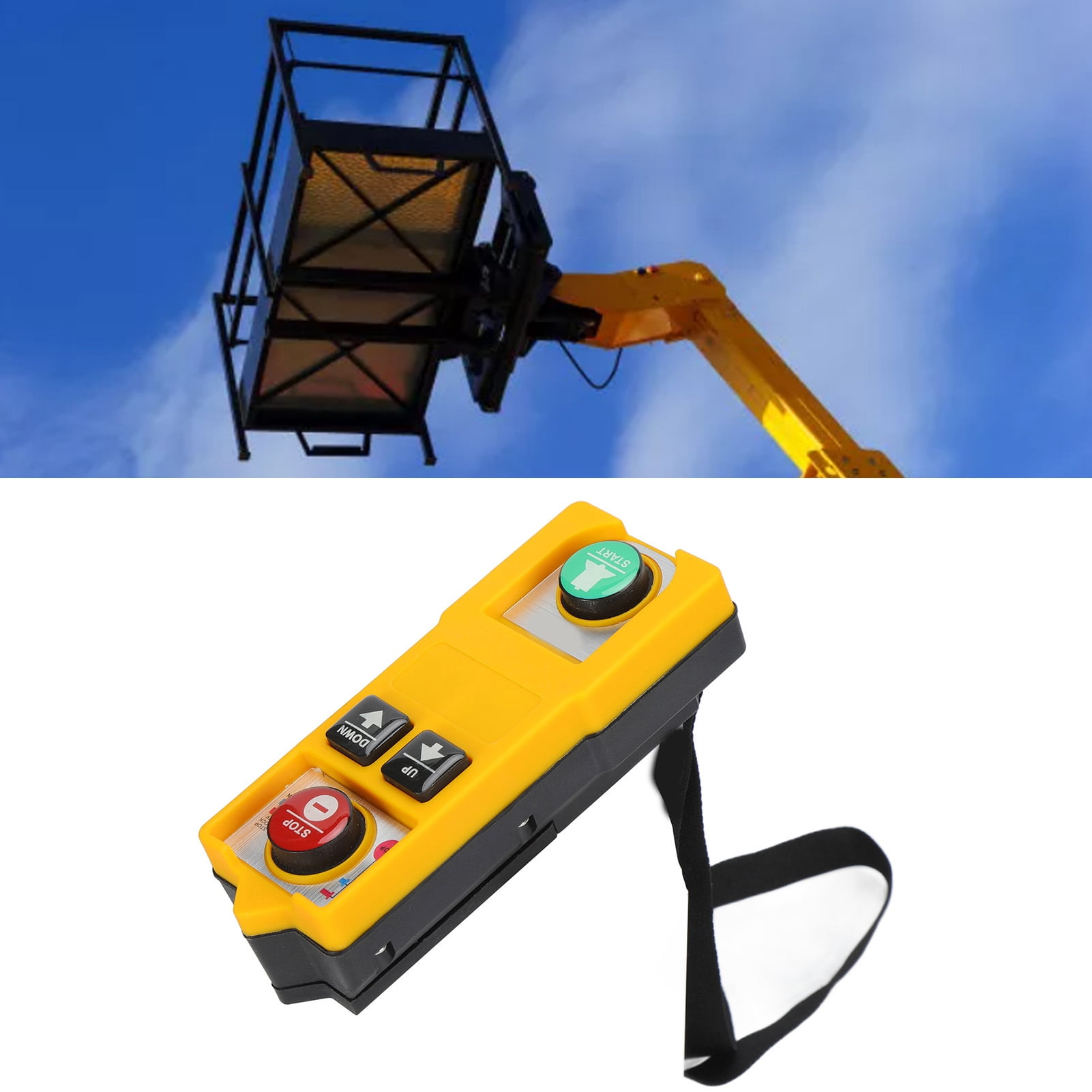 Crane Remote Control, DC12V/24V AC220V/380V Hoist Crane Wireless Remote