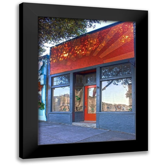 Crane, Rita 11x14 Black Modern Framed Museum Art Print Titled - Main Street Storefront II