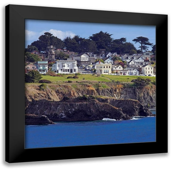Crane, Rita 12x12 Black Modern Framed Museum Art Print Titled - Seaside Village II