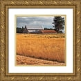 thumbnail image 1 of Crane, Rita 12x12 Gold Ornate Wood Framed with Double Matting Museum Art Print Titled - Golden Fields I, 1 of 4
