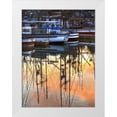 thumbnail image 1 of Crane, Rita 12x14 White Modern Wood Framed Museum Art Print Titled - Harbor Reflections II, 1 of 4
