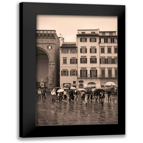 Crane, Rita 13x18 Black Modern Framed Museum Art Print Titled - Streets of Florence II