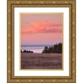 thumbnail image 1 of Crane, Rita 15x18 Gold Ornate Wood Framed with Double Matting Museum Art Print Titled - Rosy Coastal Sunset II, 1 of 4