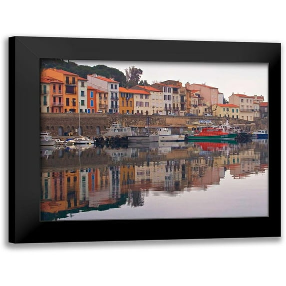 Crane, Rita 24x19 Black Modern Framed Museum Art Print Titled - Port Vendres