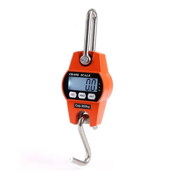 Crane Scale Weight 300kg/50g Heavy Duty Hanging Hook Scales Portable Digital Stainless Steel Industrial Weighing