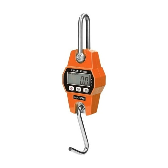 Crane Scale Weight 300kg Heavy Duty Hanging Hook Scales Portable Digital Stainless Steel Hook Mini LCD Digital Hanging Scale ,Easy Use