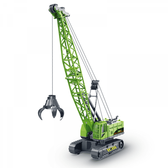 Crane Truck Toy for Boys, 360° Rotating Construction Vehicle with Manual Lifting Arm for Kids 3-5 Christmas & Birthday Gifts