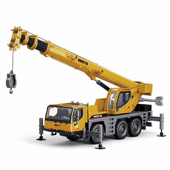 Crane Truck Toys 1:50 Alloy Construction Vehicle Crane Model for Kids Birthday Gifts