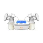 Crane USA Deluxe Double Electric Cordless Breast Pump, Portable, Closed System, Overflow Protection