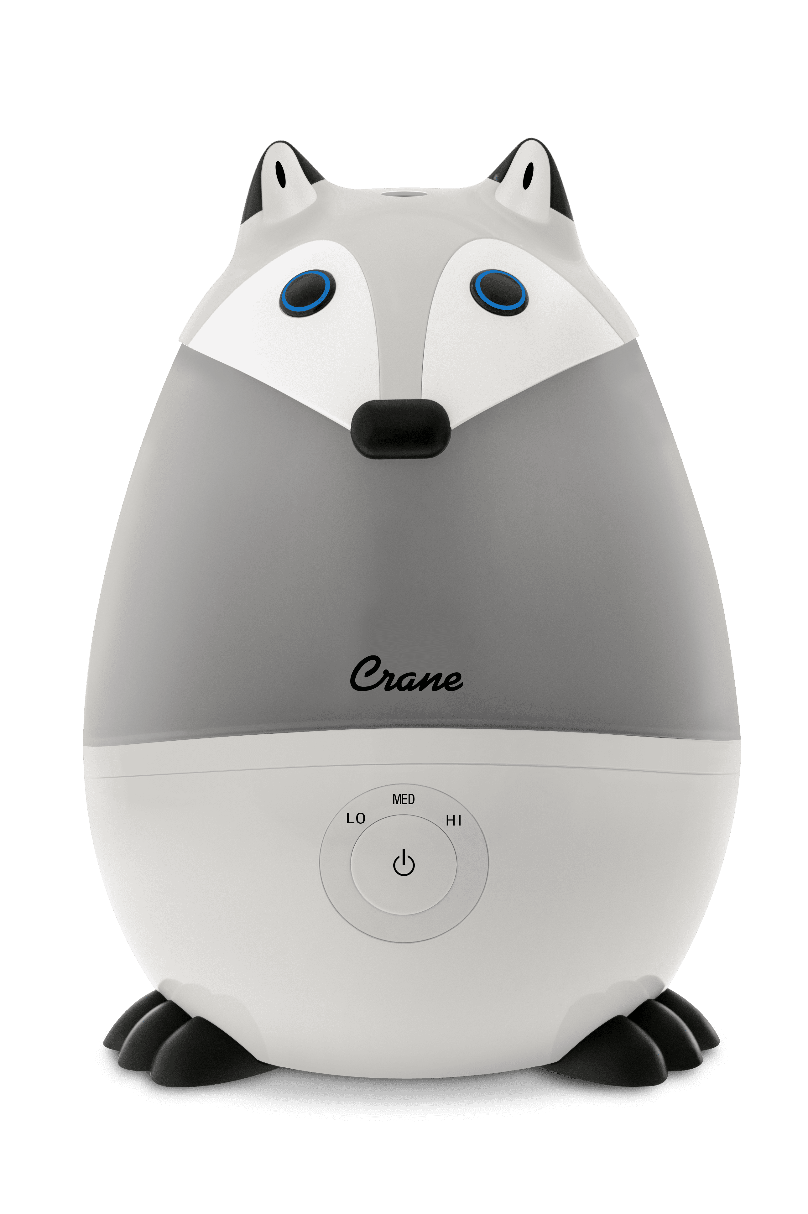 Gray and White Fox Ultrasonic Cool Mist Humidifier, 0.5 Gallon