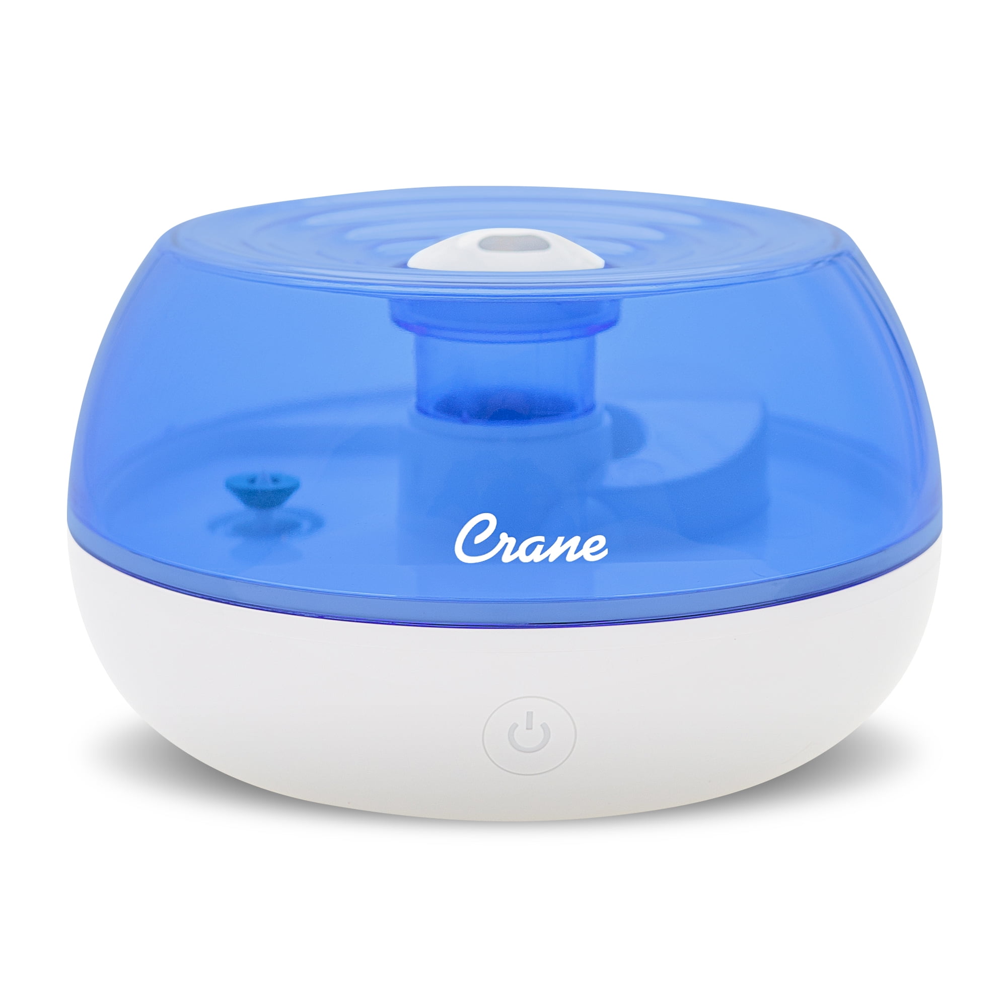 Compact Blue and White Ultrasonic Cool Mist Humidifier