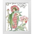 thumbnail image 1 of Crane, Walter 12x14 White Modern Wood Framed Museum Art Print Titled - Shakespeares Garden V (Peony), 1 of 4