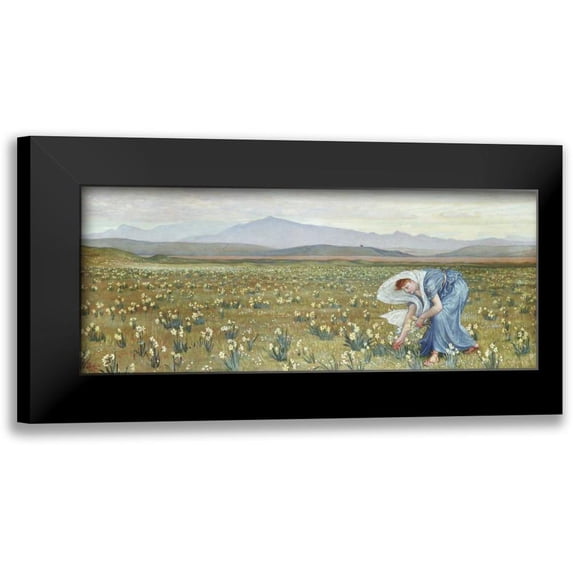 Crane, Walter 14x8 Black Modern Framed Museum Art Print Titled - La Primavera