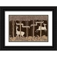thumbnail image 1 of Crane, Walter 18x13 Black Ornate Wood Framed with Double Matting Museum Art Print Titled - Hind in the Wood Title Page, 1 of 4
