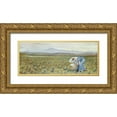 thumbnail image 1 of Crane, Walter 24x12 Gold Ornate Wood Framed with Double Matting Museum Art Print Titled - La Primavera, 1 of 4