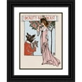 thumbnail image 1 of Crane, Walter 25x32 Black Ornate Wood Framed with Double Matting Museum Art Print Titled - Beauty and the Beast Title Page, 1 of 4