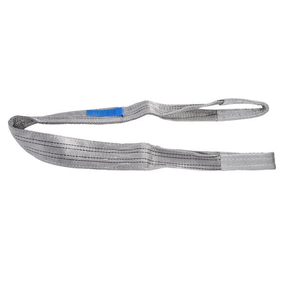 Crane Web Sling Flat Hoist Webbing Heavy Duty Towing Strap Thickened Polyester Lifting Sling Accessory for Cargo Hauling 4T Cap, 236 inches / 6.0 m