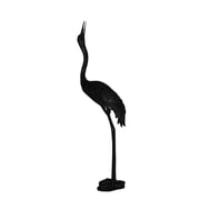 Nifao Crane Head Up Outdoor Fountain Statue, Bronze Garden Water Feature Sculpture for Patio & Yard   Garden Outdoor Decor Sculpture, 13"L x 9.5"W x 52"H