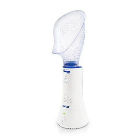 Crane x HALLS ® Corded Steam Inhaler, White for Personal Humidification and Sinus Relief