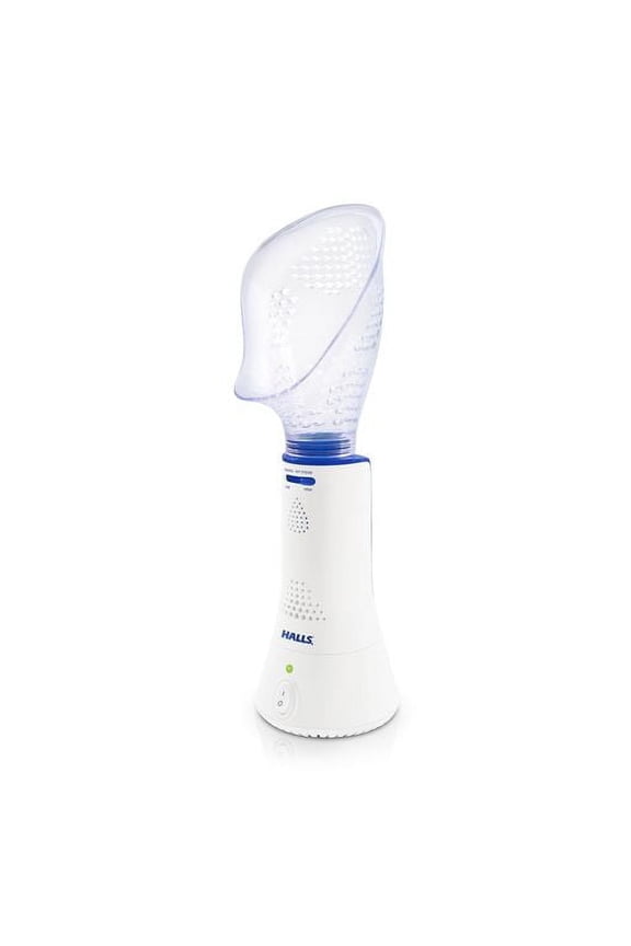Crane x HALLS Corded Steam Inhaler, White for Personal Humidification and Sinus Relief