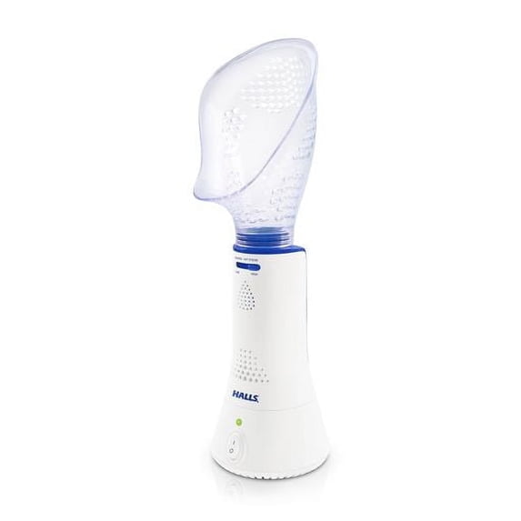 Crane x Halls® Corded Steam Inhaler with Mask for Personal Humidification and Sinus Relief, Portable and Lightweight