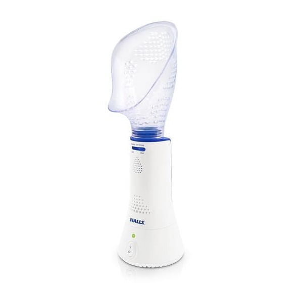 Crane x Halls® Corded Steam Inhaler with Mask for Personal Humidification and Sinus Relief, Portable and Lightweight