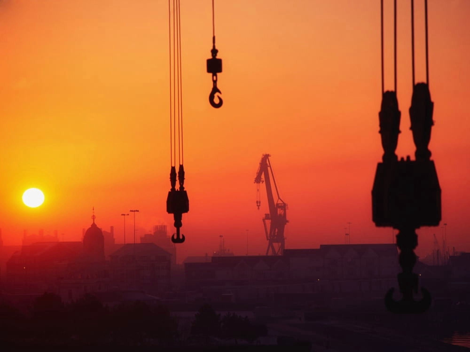 Cranes At Sunset Canvas Art - The Irish Image Collection Design Pics (17 x 13)