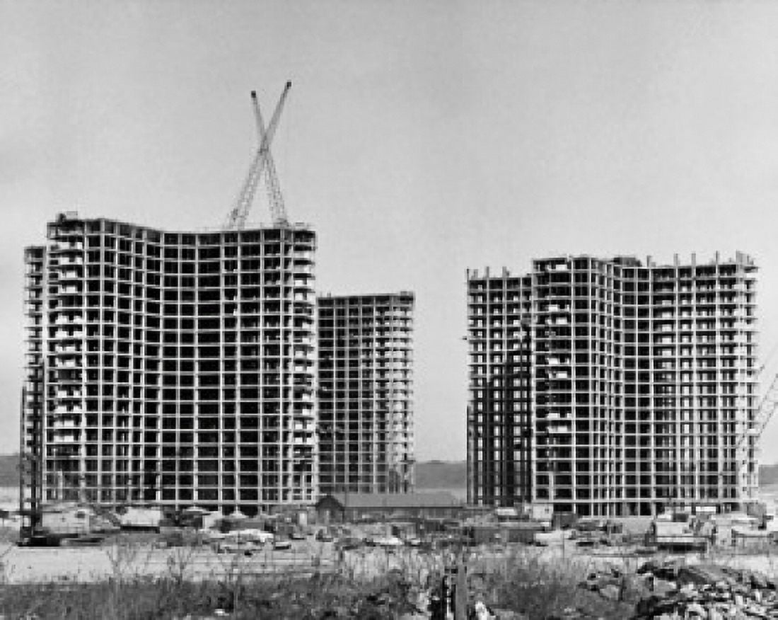 Cranes at under construction buildings Co-Op City The Bronx New York City New York State USA Canvas Art - (18 x 24)