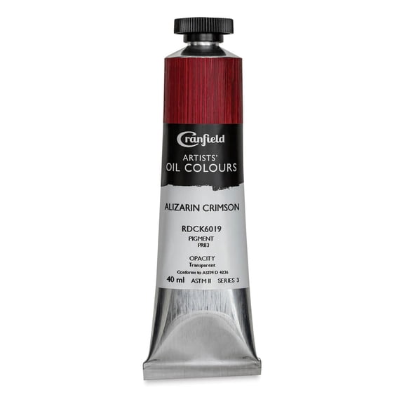 Cranfield Artists' Oils - Alizarin Crimson, 40 ml, Tube