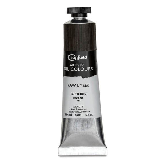 Cranfield Artists' Oils - Raw Umber, 40 ml, Tube