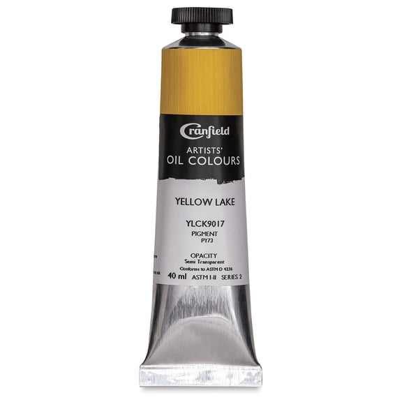 Cranfield Artists' Oils - Yellow Lake, 40 ml, Tube