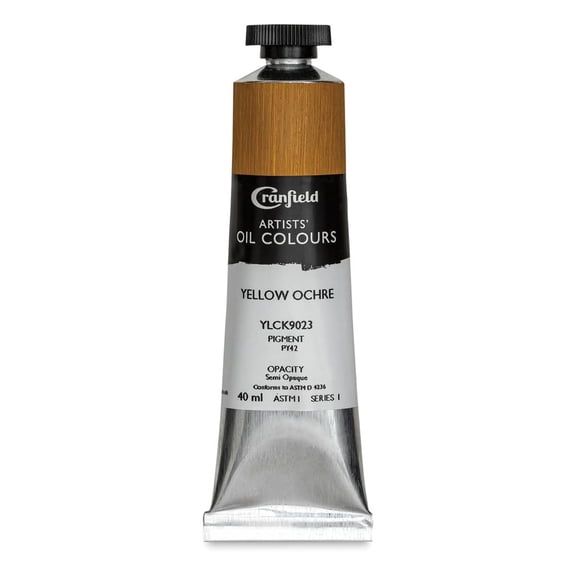 Cranfield Artists' Oils - Yellow Ochre, 40 ml, Tube