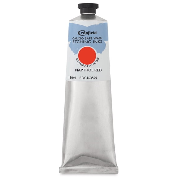 Cranfield Caligo Safe Wash Etching Ink - Napthol Red, 150 ml Tube