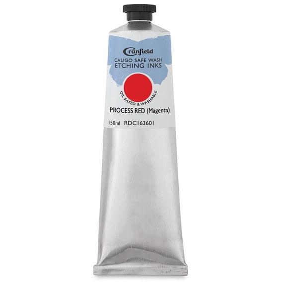 Cranfield Caligo Safe Wash Etching Ink - Process Red (Magenta), 150 ml Tube