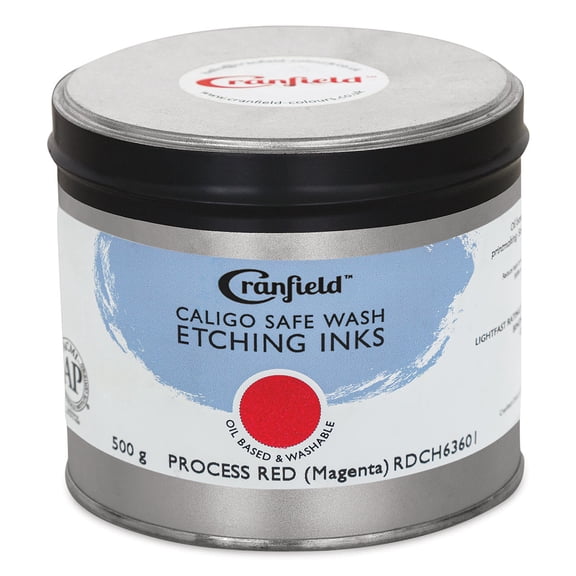 Cranfield Caligo Safe Wash Etching Ink - Process Red (Magenta), 500 g Can