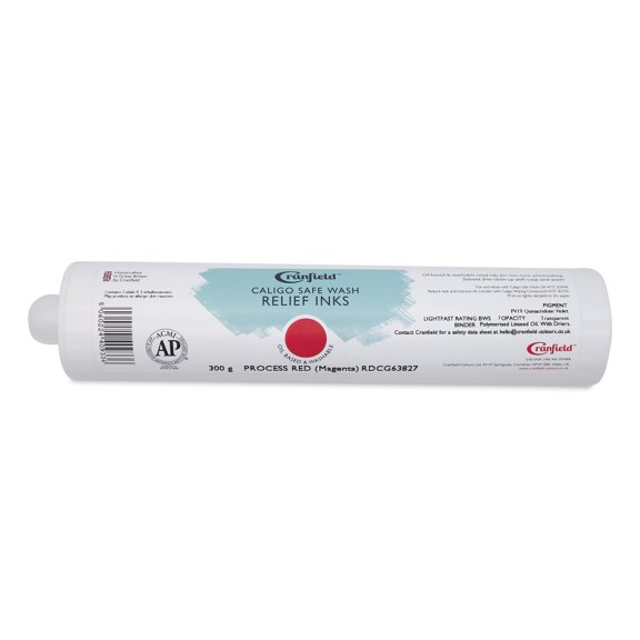 Cranfield Caligo Safe Wash Relief Ink Cartridge - Process Red (Magenta), 300 g