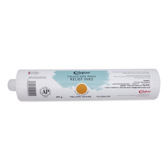 Cranfield Caligo Safe Wash Relief Ink Cartridge - Yellow Ochre, 300 g