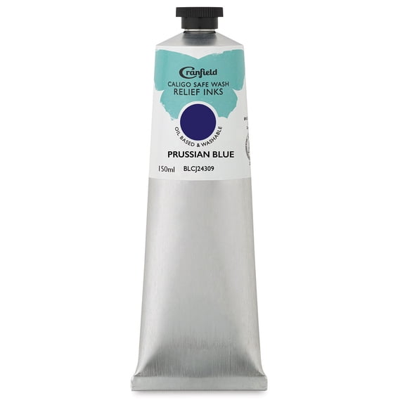 Cranfield Caligo Safe Wash Relief Ink - Prussian Blue, 150 ml