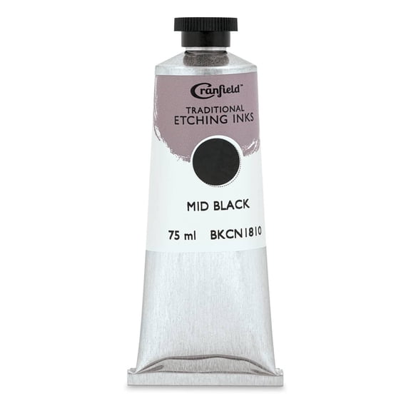 Cranfield Traditional Etching Ink - Mid Black, 75 ml