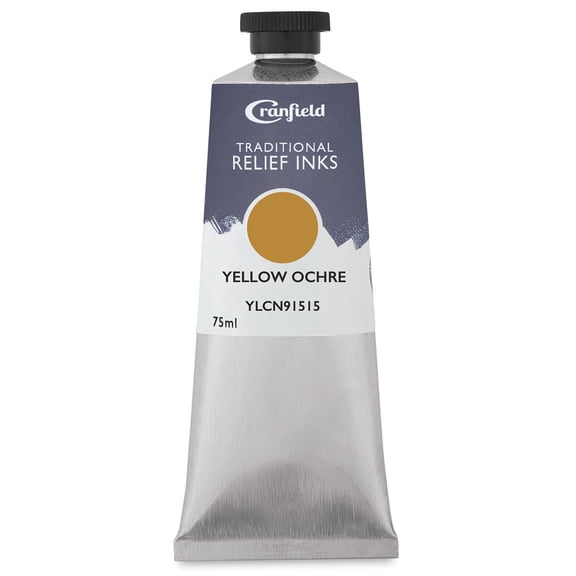 Cranfield Traditional Relief Ink - Yellow Ochre, 75 ml