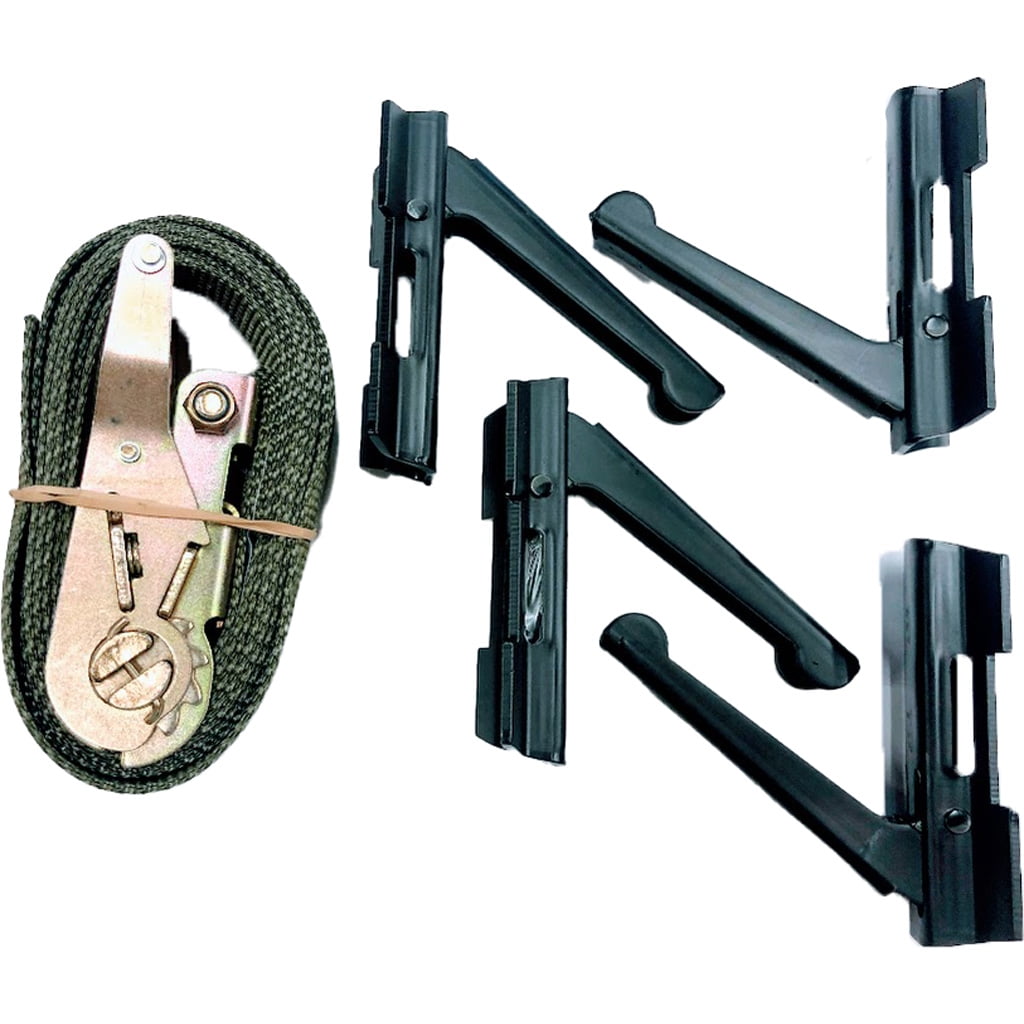 Cranford 1802 EZY Black Tree Climbing 4x Scaffold Step 1x Strap Set
