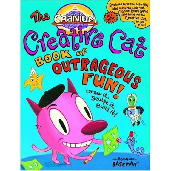 Pre-Owned The Cranium Creative Cat Book of Outrageous Fun!: Draw It, Sculpt It, Build It! [With Die and 25 Game Cards and Mini Sand Timer and Erasable Marker an (Spiral-bound) 0316057606 9780316057608