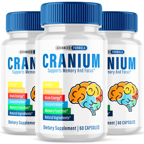 Cranium Nootropic Pills Natural Formula Brain Supplement 180 Capsules