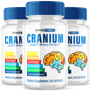 Cranium Nootropic Pills Natural Formula Brain Supplement 180 Capsules