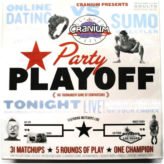 Cranium Party Playoff The Tournament Game Of Comparisons Hasbro Board Game