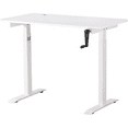  Crank Adjustable Height Standing Desk Game Office Computer with USB