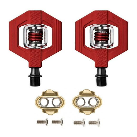 Crank Brothers Candy 1 MTB Dual Sided Clipless Pedals 9/16" Composite Body Red