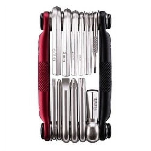 Crank Brothers Multi-13 Mini Tool, Matte Black/Red