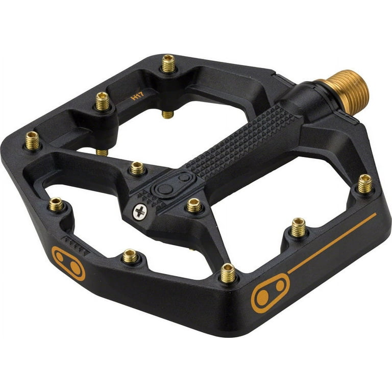 フラットペダル CRANKBROTHERS stamp11 (small) Stamp 11 Small Titanium Flat Pedals – Crankbrothers