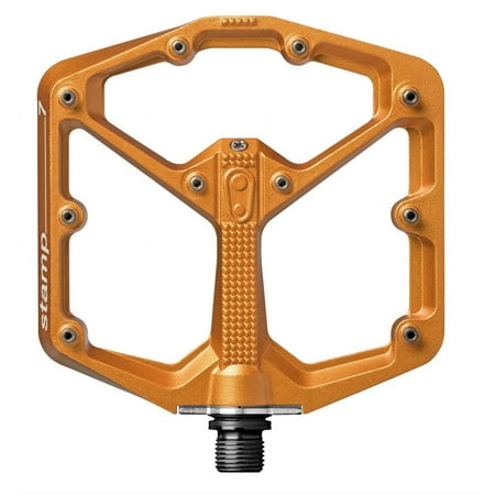Crank Brothers Stamp 7 Platform Pedals 9/16" Aluminum Body Hex Pins Orange Large